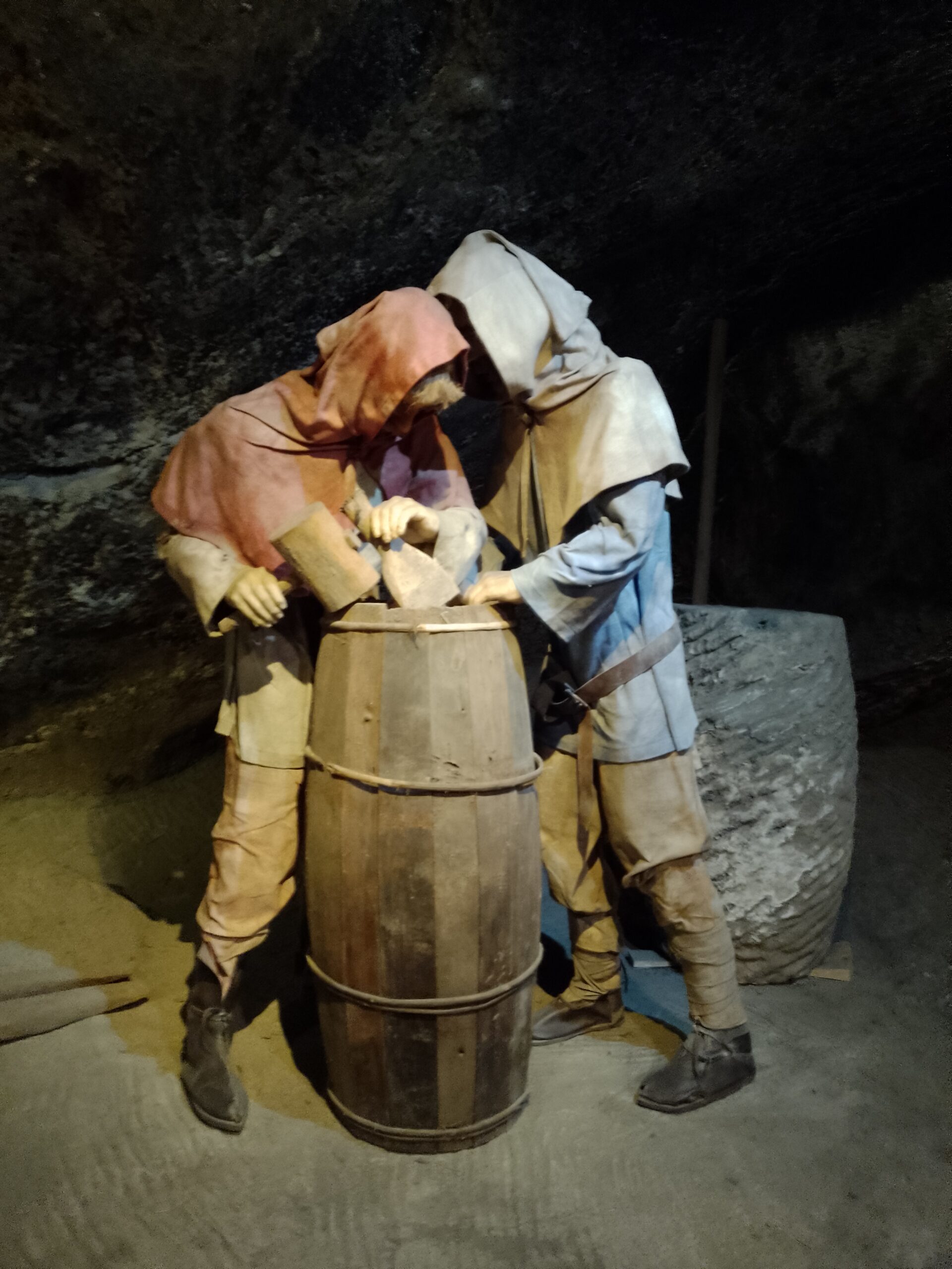 Gruvarbetare statyer Wieliczka